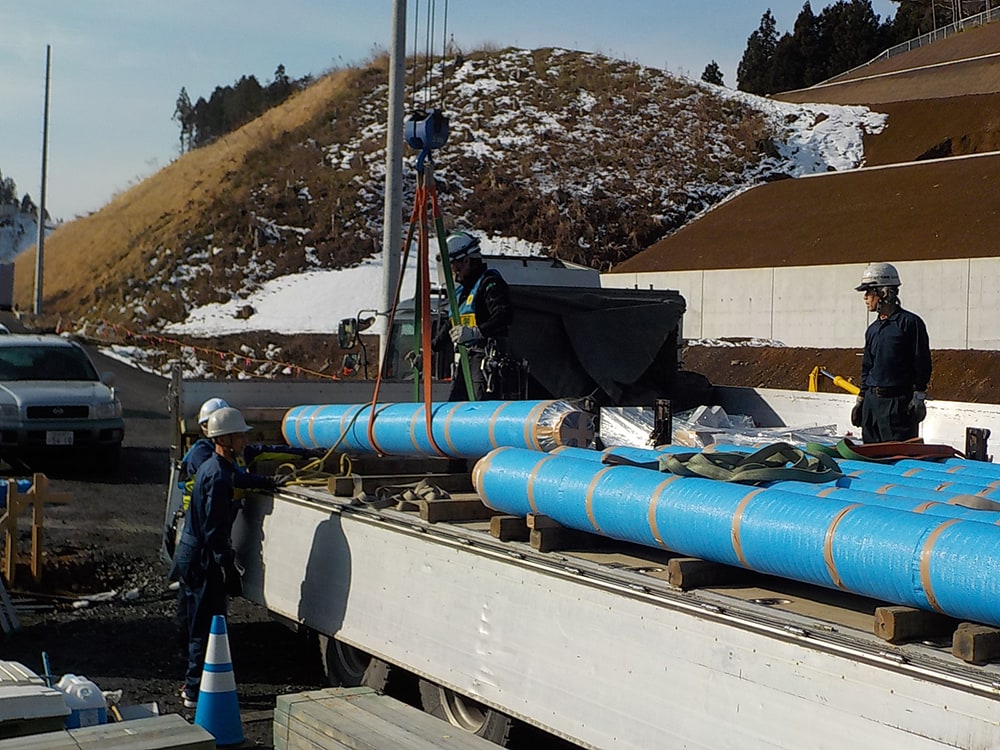 送水管据付工事